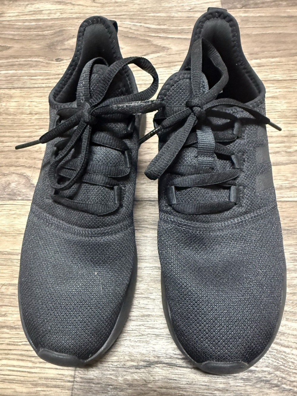All-Black Adidas Lightweight Knit Sneakers